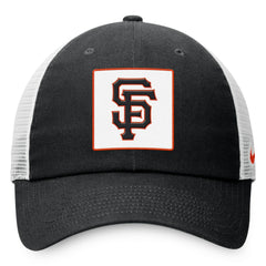 Black San Francisco Giants Nike Rise Adjustable Trucker Hat