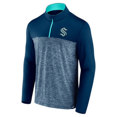 NHL Seattle Kraken Fanatics Iconic Defender Quarter-Zip Jacket