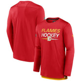 NHL Calgary Flames Fanatics Authentic Pro Tech Long Sleeve T-Shirt