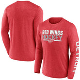 NHL Detroit Red Wings Fanatics Sweep Iconic Synthetic Long Sleeve T-Shirt