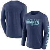 NHL Seattle Kraken Fanatics Sweep Iconic Synthetic Long Sleeve T-Shirt