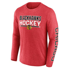 NHL Chicago Blackhawks Fanatics Sweep Iconic Synthetic Long Sleeve T-Shirt