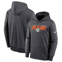 Team Muscle Performance Fleece Pullover Hoodie - Miami Dolphins Hoodies