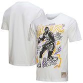 Mitchell & Ness Magic Johnson Los Angeles Lakers Hardwood Classics Chalked Up T-Shirt