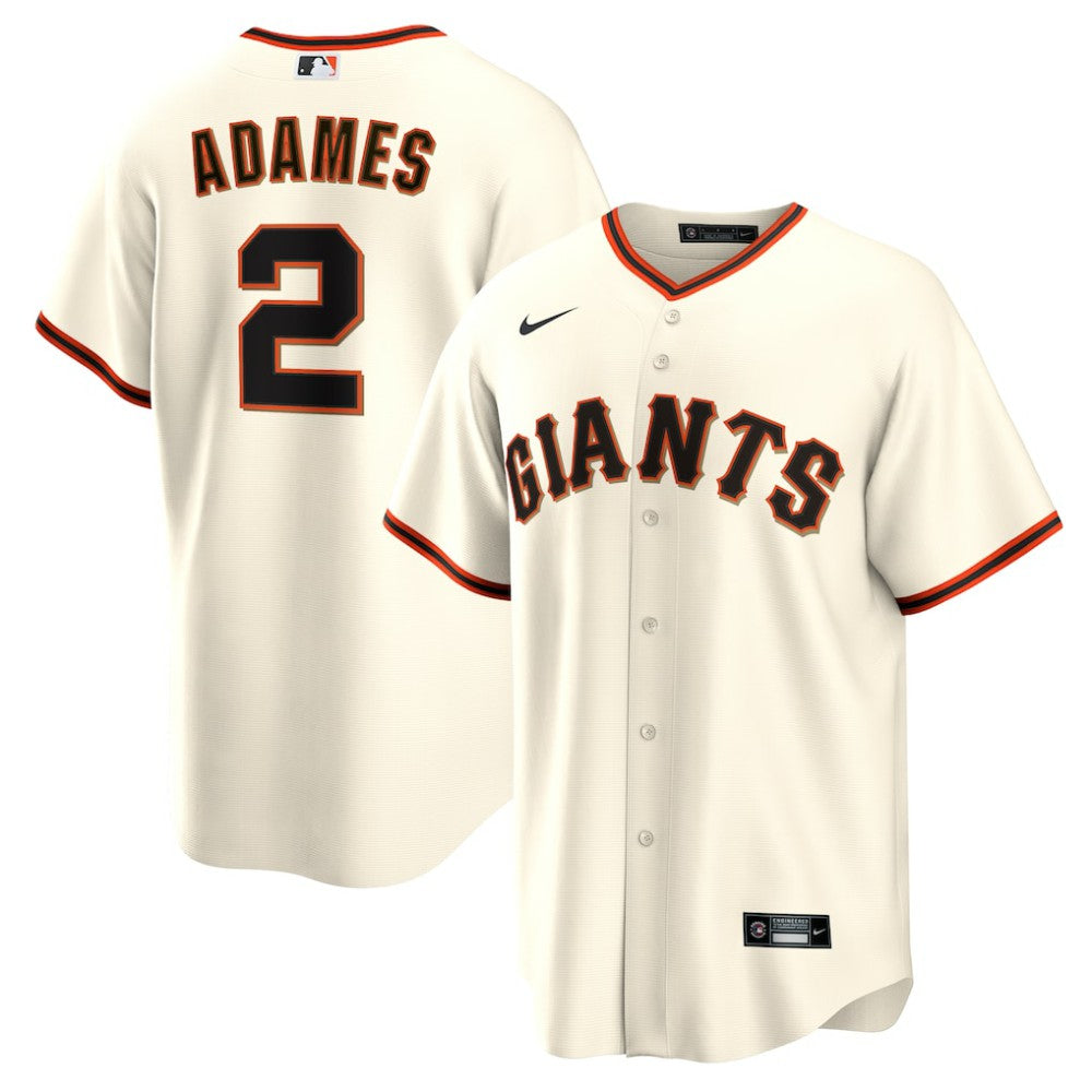 Cream Willy Adames San Francisco Giants Nike Home Replica Jersey