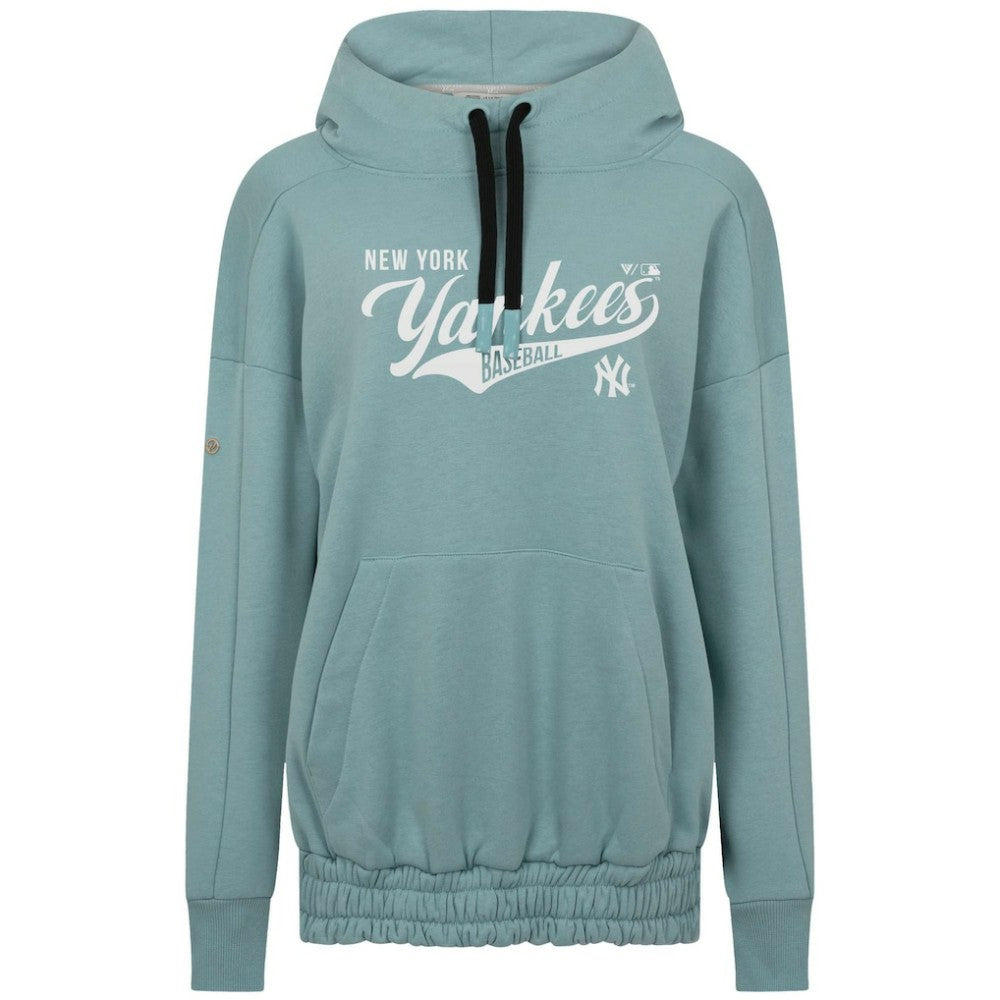 Blue New York Yankees Levelwear Women's Waterfall Glide Pullover Hoodie