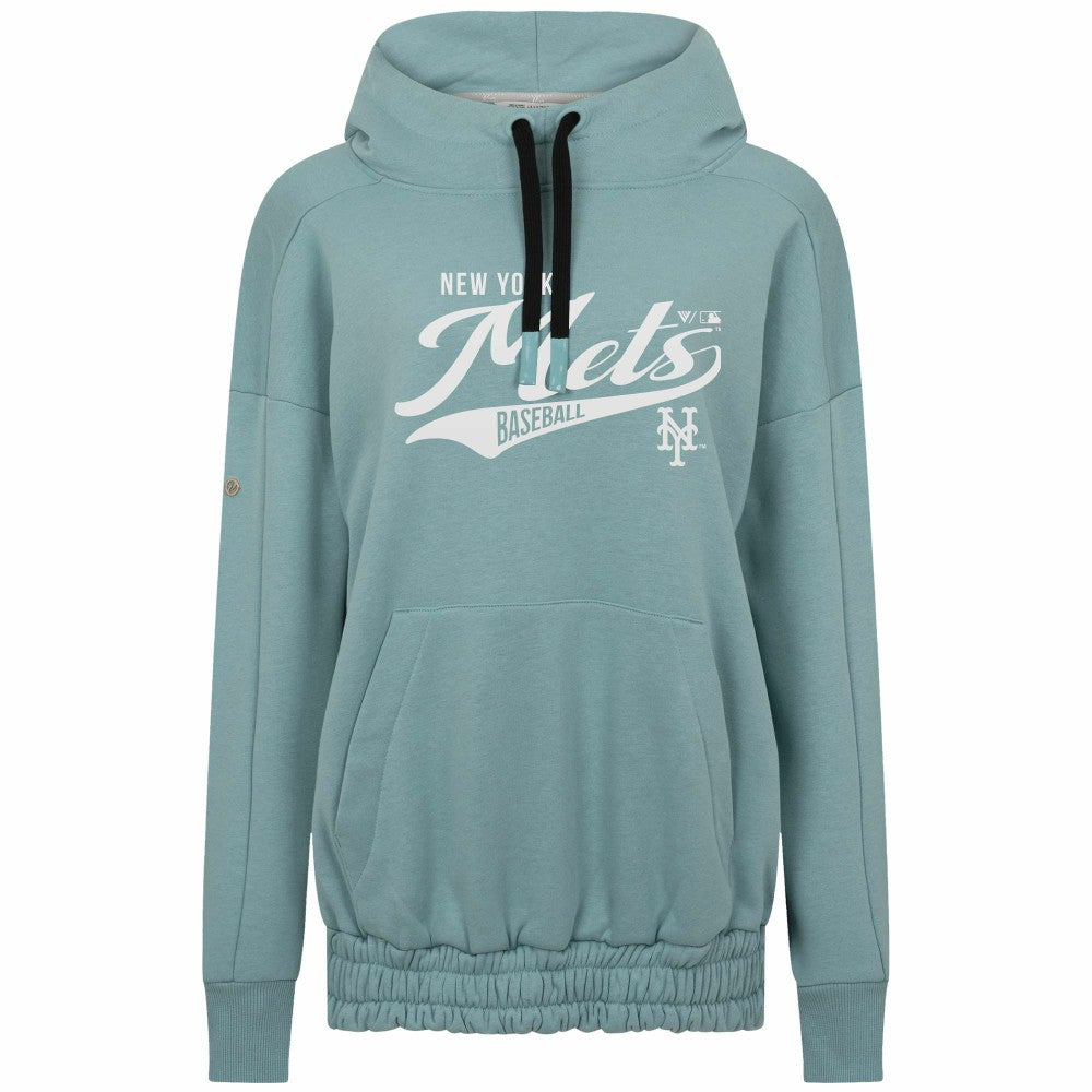Blue New York Mets Levelwear Women's Waterfall Glide Pullover Hoodie