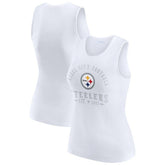 WEAR by Erin Andrews Women's Ribbed Graphic Tank Top - Pittsburgh Steelers Tops