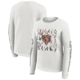 WEAR by Erin Andrews Women's Graphic Waffle Long-Sleeve T-Shirt - Chicago Bears T-shirts