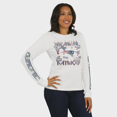 WEAR by Erin Andrews Women's Graphic Waffle Long-Sleeve T-Shirt - New England Patriots T-shirts