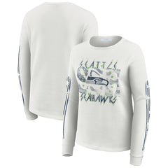 WEAR by Erin Andrews Women's Graphic Waffle Long-Sleeve T-Shirt - Seattle Seahawks T-shirts