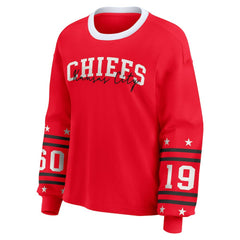 WEAR by Erin Andrews Women's Sport Long-Sleeve T-Shirt - Kansas City Chiefs T-shirts
