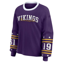 WEAR by Erin Andrews Women's Sport Long-Sleeve T-Shirt - Minnesota Vikings T-shirts