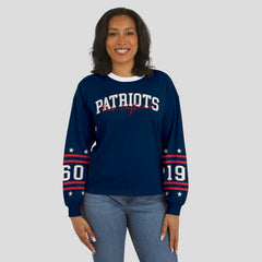 WEAR by Erin Andrews Women's Sport Long-Sleeve T-Shirt - New England Patriots T-shirts