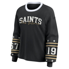 WEAR by Erin Andrews Women's Sport Long-Sleeve T-Shirt - New Orleans Saints T-shirts