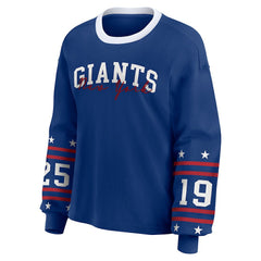 WEAR by Erin Andrews Women's Sport Long-Sleeve T-Shirt - New York Giants T-shirts