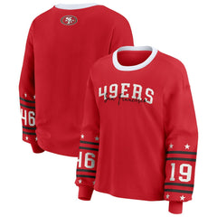 WEAR by Erin Andrews Women's Sport Long-Sleeve T-Shirt - San Francisco 49ers T-shirts