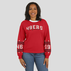 WEAR by Erin Andrews Women's Sport Long-Sleeve T-Shirt - San Francisco 49ers T-shirts