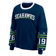 WEAR by Erin Andrews Women's Sport Long-Sleeve T-Shirt - Seattle Seahawks T-shirts
