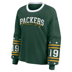 WEAR by Erin Andrews Women's Plus Size Sport Long-Sleeve T-Shirt - Green Bay Packers T-shirts