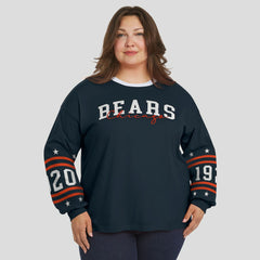 WEAR by Erin Andrews Women's Plus Size Sport Long-Sleeve T-Shirt - Chicago Bears T-shirts