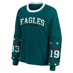 WEAR by Erin Andrews Women's Plus Size Sport Long-Sleeve T-Shirt - Philadelphia Eagles T-shirts