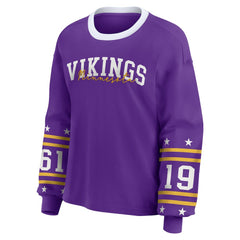 WEAR by Erin Andrews Women's Plus Size Sport Long-Sleeve T-Shirt - Minnesota Vikings T-shirts