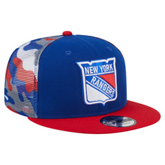 NHL New York Rangers New Era Camo Meshback 9FIFTY Snapback Hat