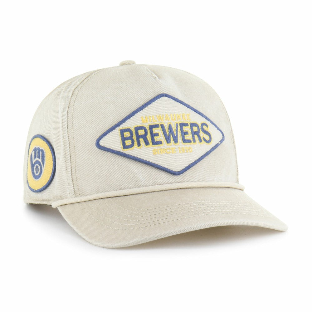 Khaki Milwaukee Brewers '47 Cairn Hitch Adjustable Hat