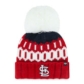 Red St. Louis Cardinals '47 Women's Felicity Cuffed Knit Hat with Pom