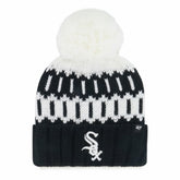 Black Chicago White Sox '47 Women's Felicity Cuffed Knit Hat with Pom