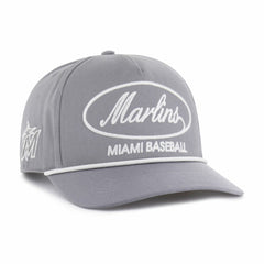 Gray Miami Marlins '47 Foundational Hitch Adjustable Hat