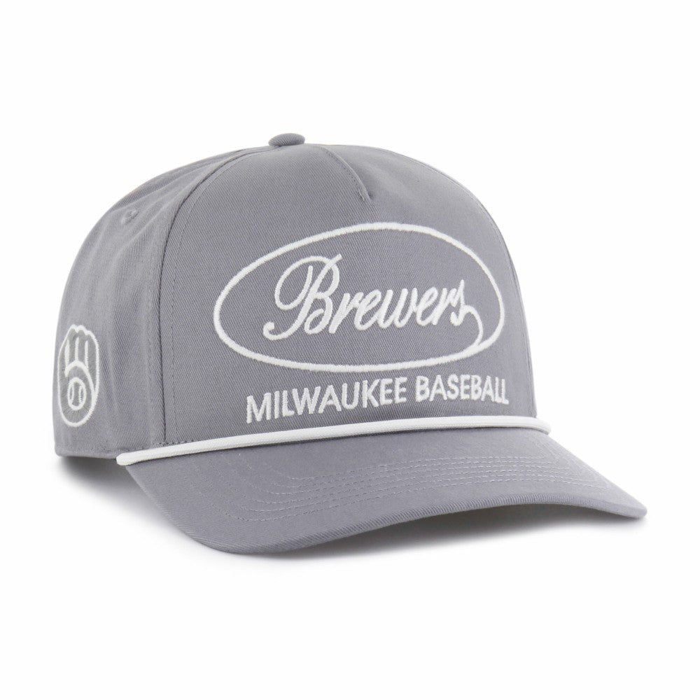 Gray Milwaukee Brewers '47 Foundational Hitch Adjustable Hat