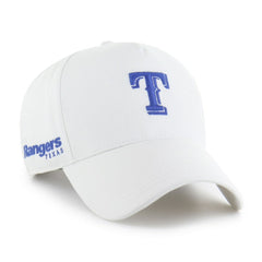 White Texas Rangers '47 Foundational Pinch Offside Adjustable Hat