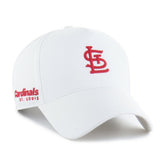 White St. Louis Cardinals '47 Foundational Pinch Offside Adjustable Hat