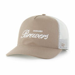 Brown Milwaukee Brewers '47 Foundational Mesh Hitch Adjustable Hat
