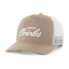 Brown Baltimore Orioles '47 Foundational Mesh Hitch Adjustable Hat