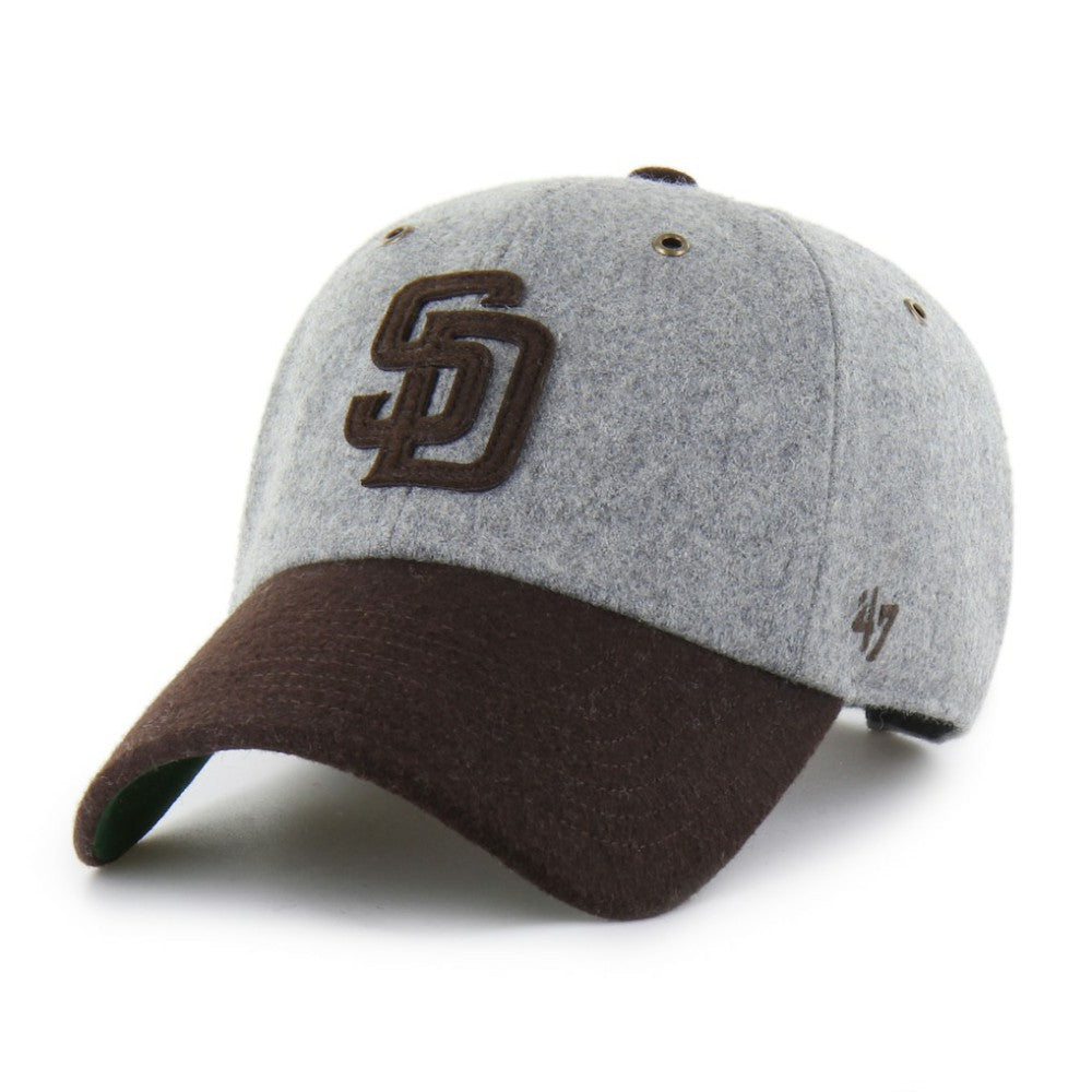 Gray/Brown San Diego Padres '47 Golden Age Wool Clean Up Adjustable Hat
