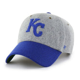 Gray/Royal Kansas City Royals '47 Golden Age Wool Clean Up Adjustable Hat