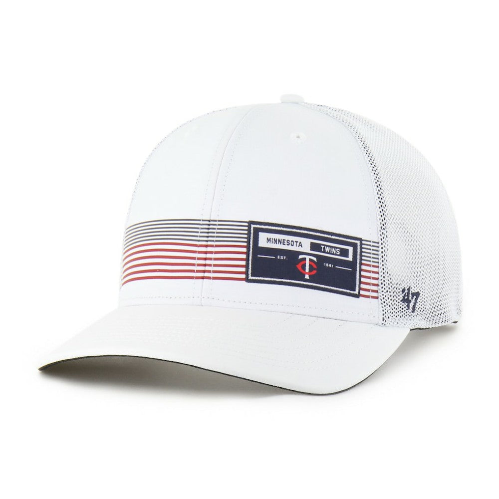 White Minnesota Twins '47 Rangefinder brrr Trucker Adjustable Hat