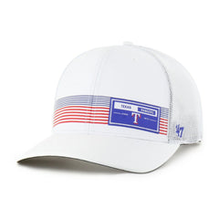 White Texas Rangers '47 Rangefinder brrr Trucker Adjustable Hat