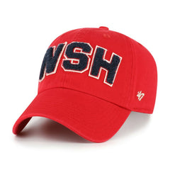 Red Washington Nationals '47 Women's Zoey Clean Up Adjustable Hat