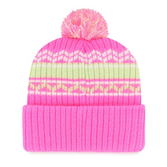 Pink Athletics '47 Youth Polar Vortex Cuffed Knit Hat with Pom