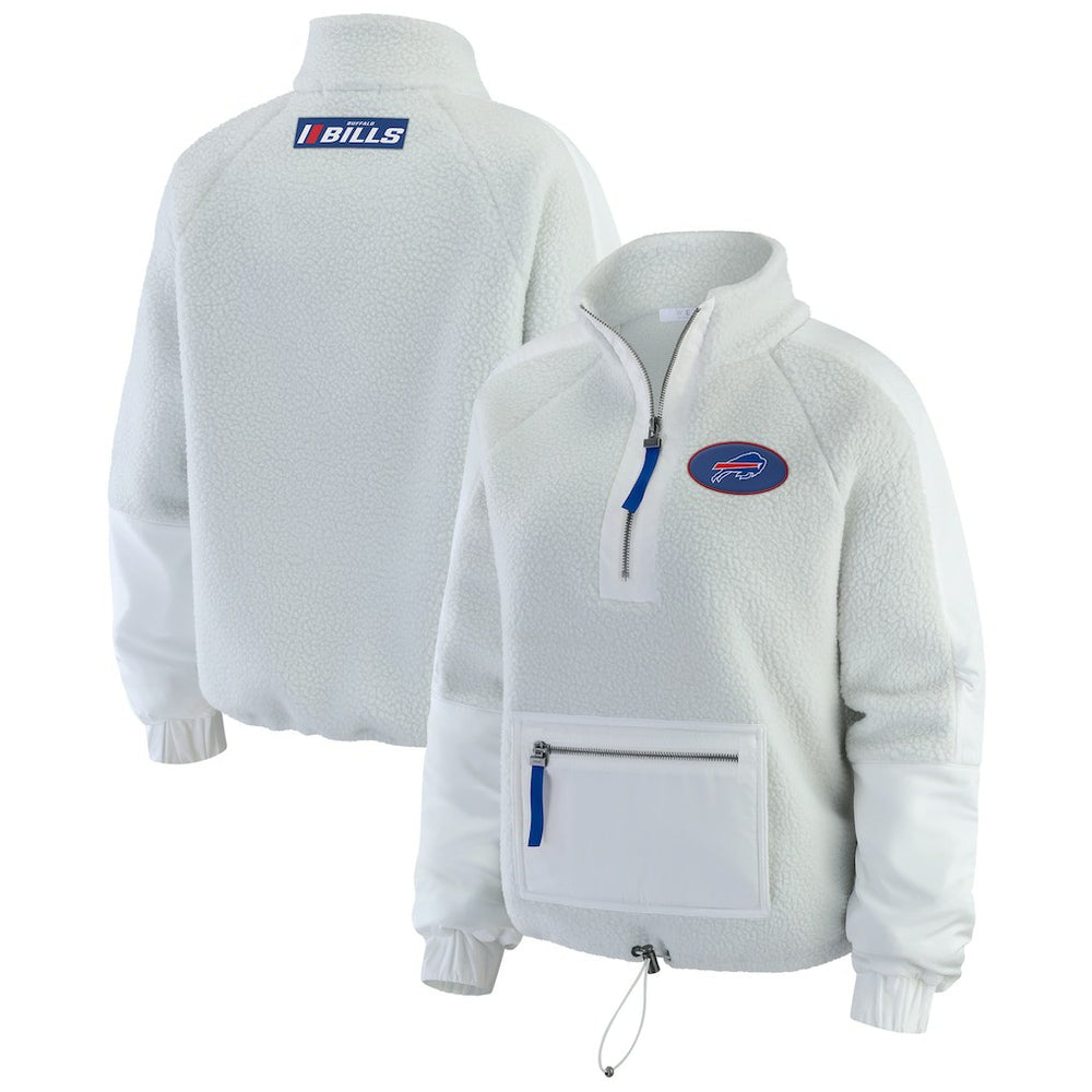 WEAR by Erin Andrews Women's Polar Fleece Half-Zip Jacket - Buffalo Bills Jackets