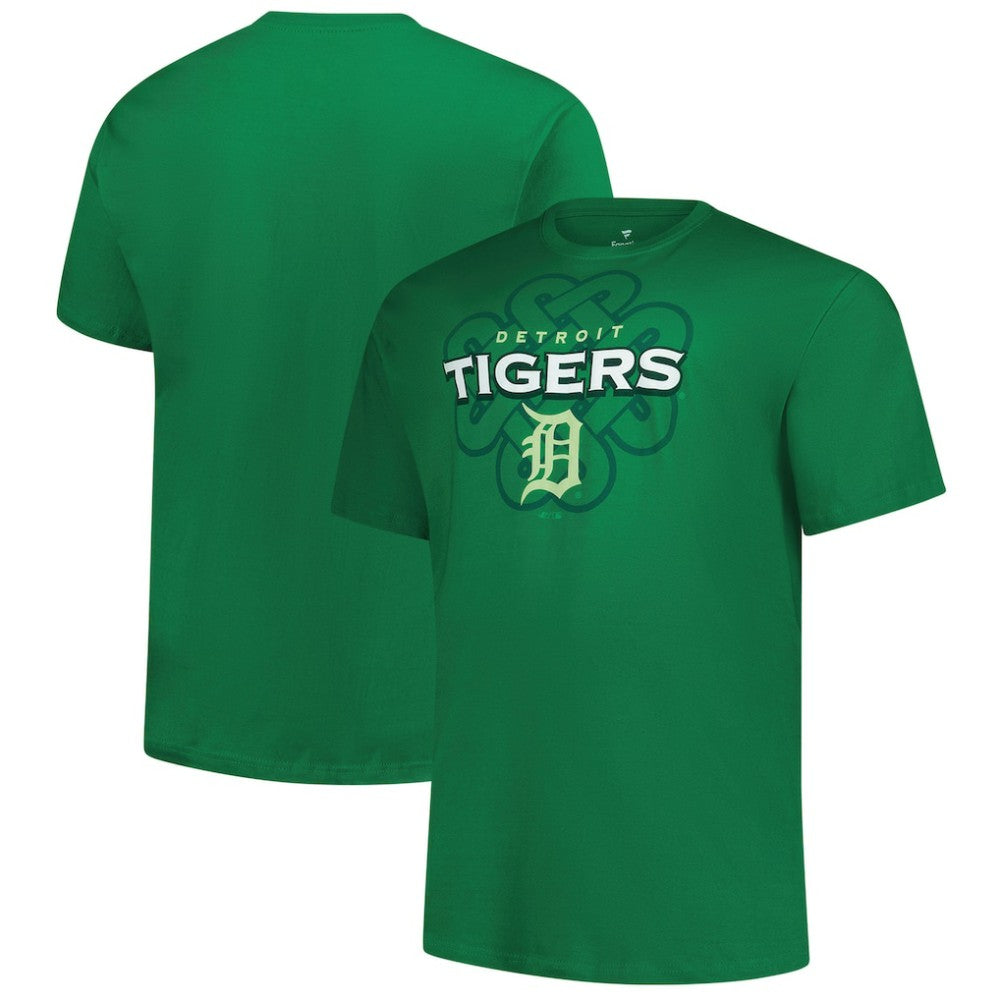 Kelly Green Detroit Tigers Profile Big & Tall Celtic T-Shirt
