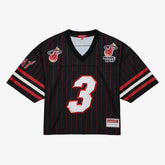 Mitchell & Ness Dwyane Wade Miami Heat x DANNIJO Women's Cropped Football Fashion Jersey