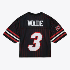 Mitchell & Ness Dwyane Wade Miami Heat x DANNIJO Women's Cropped Football Fashion Jersey