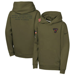 Youth 2025 Salute to Service Club Fleece Hoodie - Arizona Cardinals Hoodies