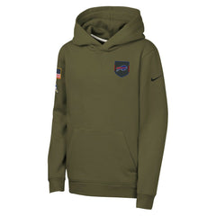 Youth 2025 Salute to Service Club Fleece Hoodie - Buffalo Bills Hoodies