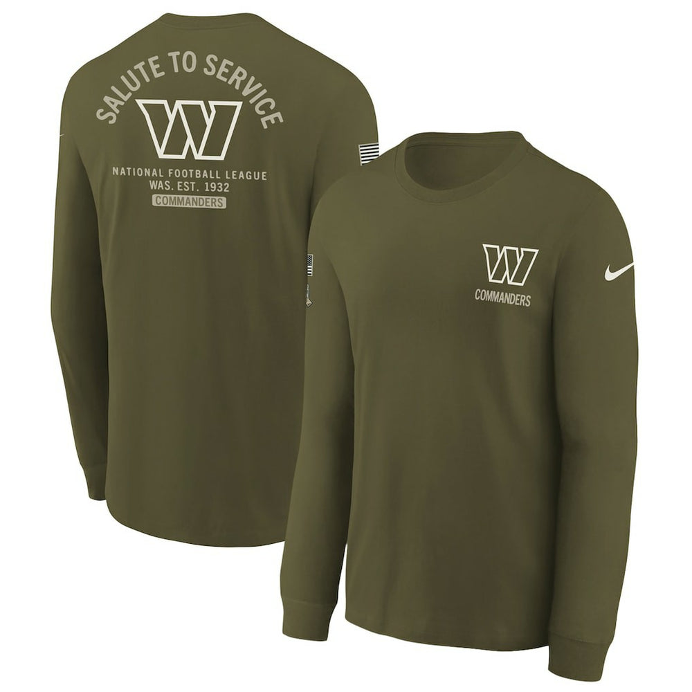 Youth 2025 Salute to Service Sideline Long Sleeve T-Shirt - Washington Commanders T-shirts